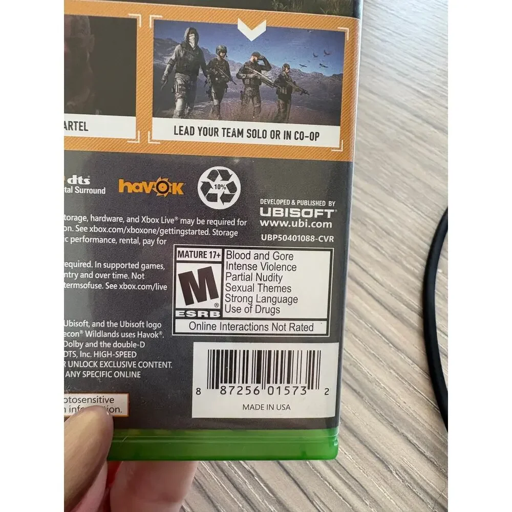 Tom Clancy’s Ghost Recon Wildlands Xbox One Complete CIBXb